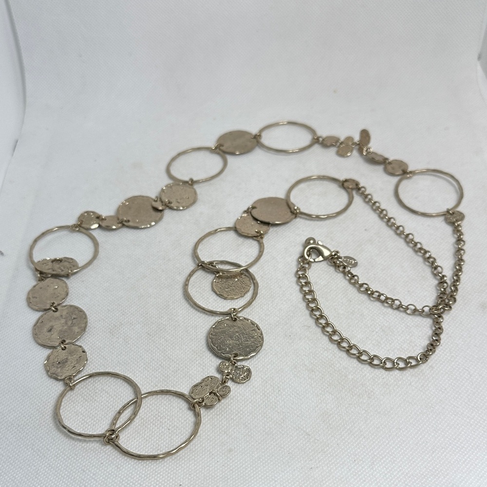 Chico's Gold-Tone Circle Necklace - Picture 3 of 4